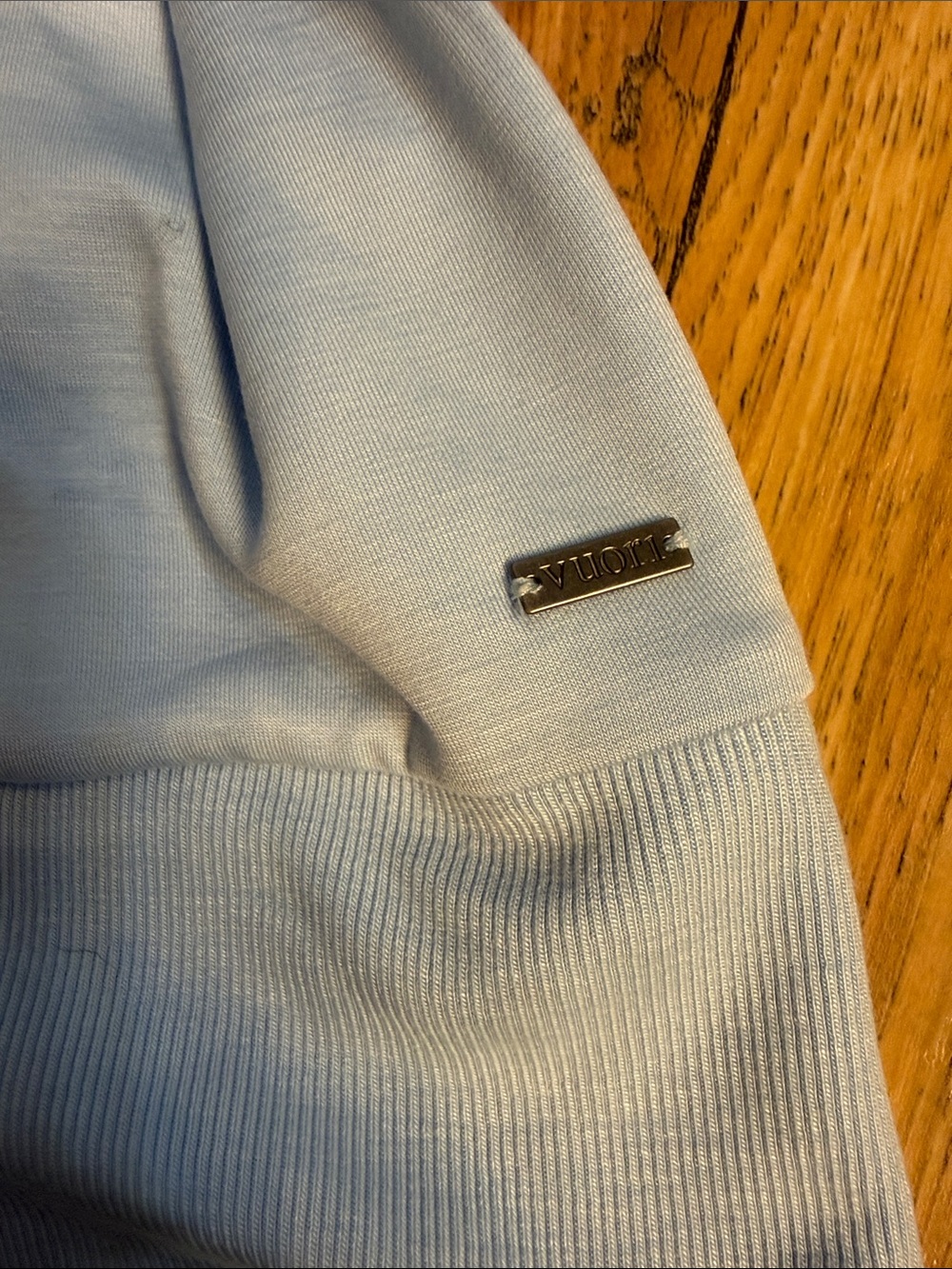Vuori Light Blue Zip-Up Hoodie - Picture 2 of 4